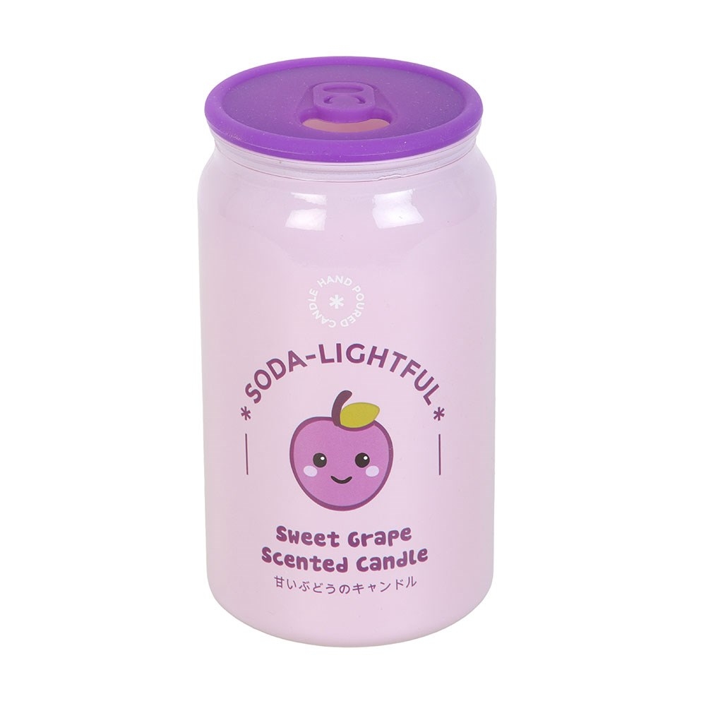 Something Different - Sweet Grape Soda Can Scented Candle - Purple